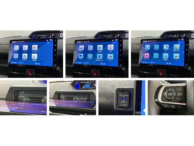 タントカスタムＲＳターボ　１０インチフルセグナビ　パノラマカメラ追突被害軽減ブレーキ　コーナーセンサー　ＬＥＤ　スマートキー　両側電動スライドドア　前席シートヒーター　オートエアコン　　フルセグナビ　ＤＶＤ　Ｂｌｕｅｔｏｏｔｈ　ＵＳＢ　パノラマカメラ　ドラレコ（滋賀県）の中古車