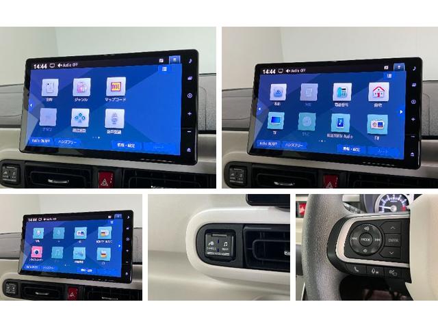 ムーヴキャンバスストライプスＧ　１０インチフルセグナビ　パノラマカメラ追突被害軽減ブレーキ　スマアシ　コーナーセンサー　ＬＥＤ　スマートキー　両側電動スライド　シートヒータ−　ＤＶＤ　Ｂｌｕｅｔｏｏｔｈ　ＵＳＢ　スマートパノラマパーキング　前後車内ドラレコ（滋賀県）の中古車