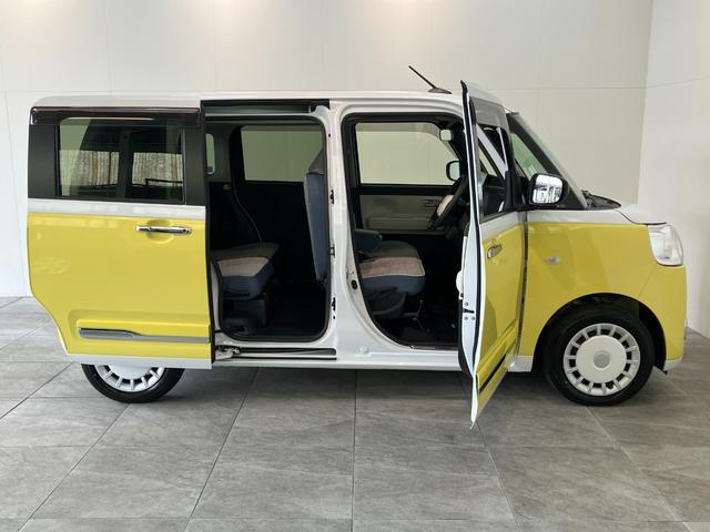 ムーヴキャンバスストライプスＧ　１０インチフルセグナビ　パノラマカメラ追突被害軽減ブレーキ　スマアシ　コーナーセンサー　ＬＥＤ　スマートキー　両側電動スライド　シートヒータ−　ＤＶＤ　Ｂｌｕｅｔｏｏｔｈ　ＵＳＢ　スマートパノラマパーキング　前後車内ドラレコ（滋賀県）の中古車