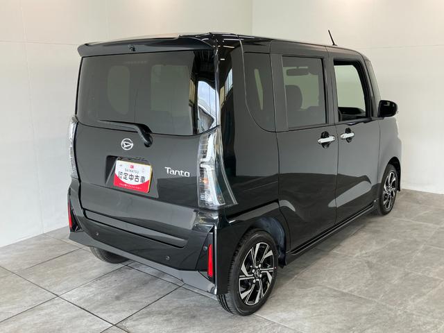 タントカスタムＸ　両側電動スライドドア　届出済未使用車追突被害軽減ブレーキ　スマアシ　コーナーセンサー　ＬＥＤ　スマートキー　両側電動スライドドア　前席シートヒーター　オートエアコン　ナビ取付時用バックカメラ（滋賀県）の中古車