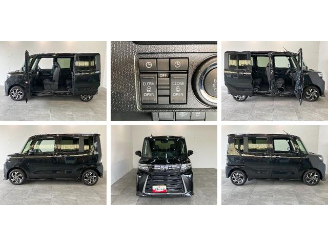 タントカスタムＸ　両側電動スライドドア　届出済未使用車追突被害軽減ブレーキ　スマアシ　コーナーセンサー　ＬＥＤ　スマートキー　両側電動スライドドア　前席シートヒーター　オートエアコン　ナビ取付時用バックカメラ（滋賀県）の中古車