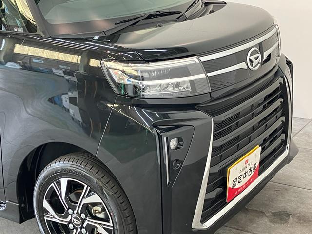 タントカスタムＸ　両側電動スライドドア　届出済未使用車追突被害軽減ブレーキ　スマアシ　コーナーセンサー　ＬＥＤ　スマートキー　両側電動スライドドア　前席シートヒーター　オートエアコン　ナビ取付時用バックカメラ（滋賀県）の中古車