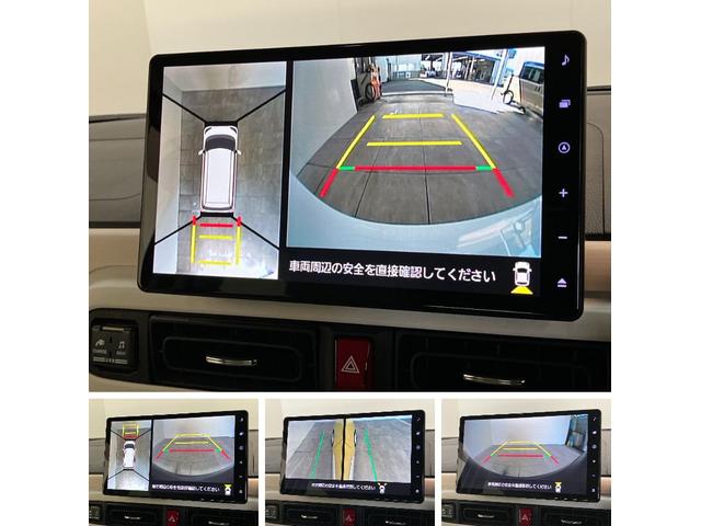 ムーヴキャンバスストライプスＧ　１０型ナビ　Ｐカメラ　駐車支援システム追突被害軽減ブレーキ　コーナーセンサー　ＬＥＤ　スマートキー　両側パワスラ　前席シートヒーター　スマートパノラマパーキング　　ＤＶＤ　Ｂｌｕｅｔｏｏｔｈ　ＵＳＢ　前後車内ドラレコ　パノラマカメラ（滋賀県）の中古車