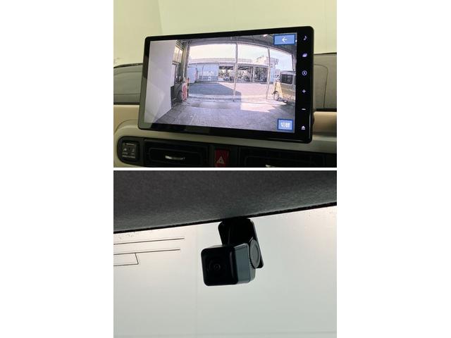 ムーヴキャンバスストライプスＧ　１０型ナビ　Ｐカメラ　駐車支援システム追突被害軽減ブレーキ　コーナーセンサー　ＬＥＤ　スマートキー　両側パワスラ　前席シートヒーター　スマートパノラマパーキング　　ＤＶＤ　Ｂｌｕｅｔｏｏｔｈ　ＵＳＢ　前後車内ドラレコ　パノラマカメラ（滋賀県）の中古車
