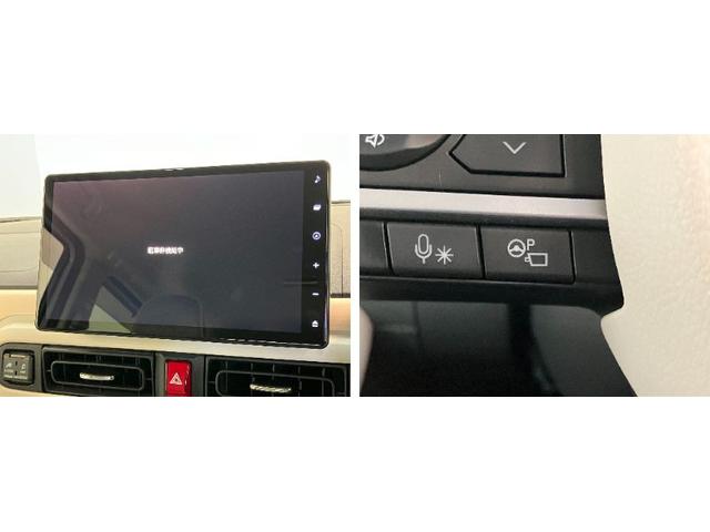 ムーヴキャンバスストライプスＧ　１０型ナビ　Ｐカメラ　駐車支援システム追突被害軽減ブレーキ　コーナーセンサー　ＬＥＤ　スマートキー　両側パワスラ　前席シートヒーター　スマートパノラマパーキング　　ＤＶＤ　Ｂｌｕｅｔｏｏｔｈ　ＵＳＢ　前後車内ドラレコ　パノラマカメラ（滋賀県）の中古車