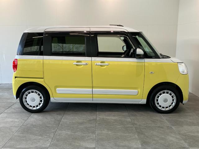 ムーヴキャンバスストライプスＧ　１０型ナビ　Ｐカメラ　駐車支援システム追突被害軽減ブレーキ　コーナーセンサー　ＬＥＤ　スマートキー　両側パワスラ　前席シートヒーター　スマートパノラマパーキング　　ＤＶＤ　Ｂｌｕｅｔｏｏｔｈ　ＵＳＢ　前後車内ドラレコ　パノラマカメラ（滋賀県）の中古車