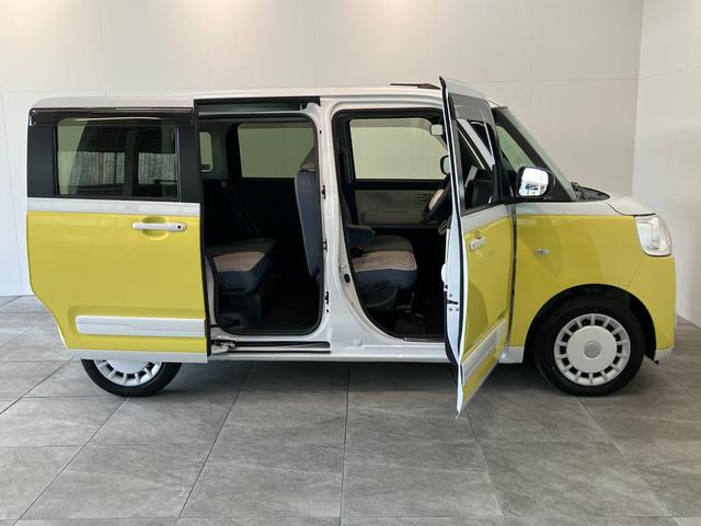 ムーヴキャンバスストライプスＧ　１０型ナビ　Ｐカメラ　駐車支援システム追突被害軽減ブレーキ　コーナーセンサー　ＬＥＤ　スマートキー　両側パワスラ　前席シートヒーター　スマートパノラマパーキング　　ＤＶＤ　Ｂｌｕｅｔｏｏｔｈ　ＵＳＢ　前後車内ドラレコ　パノラマカメラ（滋賀県）の中古車