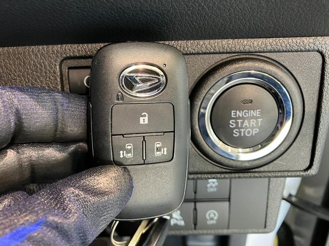 ムーヴキャンバスストライプスＧ　１０型ナビ　Ｐカメラ　駐車支援システム追突被害軽減ブレーキ　コーナーセンサー　ＬＥＤ　スマートキー　両側パワスラ　前席シートヒーター　スマートパノラマパーキング　　ＤＶＤ　Ｂｌｕｅｔｏｏｔｈ　ＵＳＢ　前後車内ドラレコ　パノラマカメラ（滋賀県）の中古車
