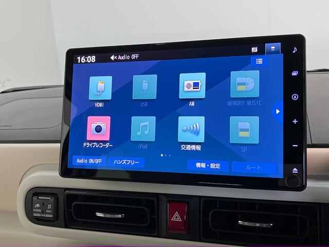 ムーヴキャンバスストライプスＧ　１０型ナビ　Ｐカメラ　駐車支援システム追突被害軽減ブレーキ　コーナーセンサー　ＬＥＤ　スマートキー　両側パワスラ　前席シートヒーター　スマートパノラマパーキング　　ＤＶＤ　Ｂｌｕｅｔｏｏｔｈ　ＵＳＢ　前後車内ドラレコ　パノラマカメラ（滋賀県）の中古車