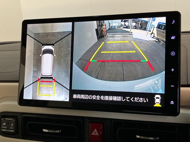 ムーヴキャンバスストライプスＧ　１０型ナビ　Ｐカメラ　駐車支援システム追突被害軽減ブレーキ　コーナーセンサー　ＬＥＤ　スマートキー　両側パワスラ　前席シートヒーター　スマートパノラマパーキング　　ＤＶＤ　Ｂｌｕｅｔｏｏｔｈ　ＵＳＢ　前後車内ドラレコ　パノラマカメラ（滋賀県）の中古車