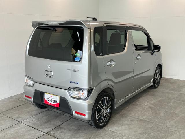 ワゴンＲスティングレーハイブリッドＴターボ　４ＷＤ　フルセグナビ　パノラマカメラ衝突被害軽減ブレーキ　ＬＥＤ　スマートキー　前席シートヒーター　オートエアコン　フルセグナビ　ＤＶＤ　Ｂｌｕｅｔｏｏｔｈ　ＵＳＢ　パノラマカメラ　レーダークルーズコントロール　前後ドラレコ（滋賀県）の中古車