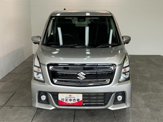 ワゴンＲスティングレーハイブリッドＴターボ　４ＷＤ　フルセグナビ　パノラマカメラ衝突被害軽減ブレーキ　ＬＥＤ　スマートキー　前席シートヒーター　オートエアコン　フルセグナビ　ＤＶＤ　Ｂｌｕｅｔｏｏｔｈ　ＵＳＢ　パノラマカメラ　レーダークルーズコントロール　前後ドラレコ（滋賀県）の中古車