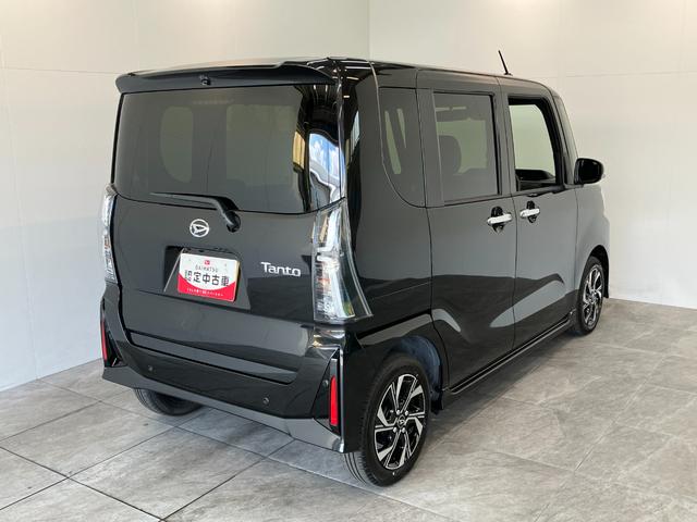タントカスタムＸ　届出済未使用車　両側電動スライドドア　ＬＥＤ追突被害軽減ブレーキ　スマアシ　コーナーセンサー　ＬＥＤ　スマートキー　両側電動スライドドア　前席シートヒーター　オートエアコン　ナビ取付時用バックカメラ　オートライト　エコアイドル（滋賀県）の中古車