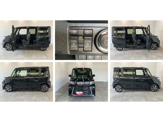 タントカスタムＸ　届出済未使用車　両側電動スライドドア　ＬＥＤ追突被害軽減ブレーキ　スマアシ　コーナーセンサー　ＬＥＤ　スマートキー　両側電動スライドドア　前席シートヒーター　オートエアコン　ナビ取付時用バックカメラ　オートライト　エコアイドル（滋賀県）の中古車
