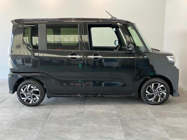 タントカスタムＸ　届出済未使用車　両側電動スライドドア　ＬＥＤ追突被害軽減ブレーキ　スマアシ　コーナーセンサー　ＬＥＤ　スマートキー　両側電動スライドドア　前席シートヒーター　オートエアコン　ナビ取付時用バックカメラ　オートライト　エコアイドル（滋賀県）の中古車
