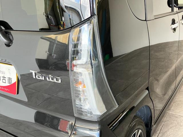 タントカスタムＸ　届出済未使用車　両側電動スライドドア　ＬＥＤ追突被害軽減ブレーキ　スマアシ　コーナーセンサー　ＬＥＤ　スマートキー　両側電動スライドドア　前席シートヒーター　オートエアコン　ナビ取付時用バックカメラ　オートライト　エコアイドル（滋賀県）の中古車