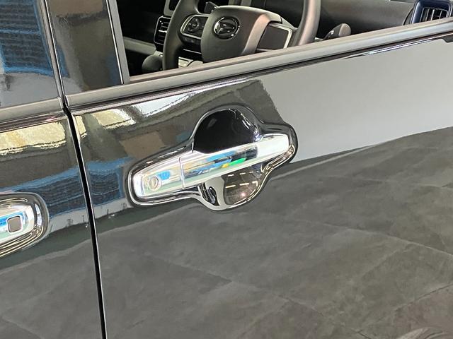 タントカスタムＸ　届出済未使用車　両側電動スライドドア　ＬＥＤ追突被害軽減ブレーキ　スマアシ　コーナーセンサー　ＬＥＤ　スマートキー　両側電動スライドドア　前席シートヒーター　オートエアコン　ナビ取付時用バックカメラ　オートライト　エコアイドル（滋賀県）の中古車