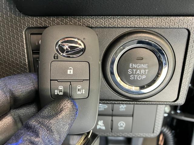 タントカスタムＸ　届出済未使用車　両側電動スライドドア　ＬＥＤ追突被害軽減ブレーキ　スマアシ　コーナーセンサー　ＬＥＤ　スマートキー　両側電動スライドドア　前席シートヒーター　オートエアコン　ナビ取付時用バックカメラ　オートライト　エコアイドル（滋賀県）の中古車