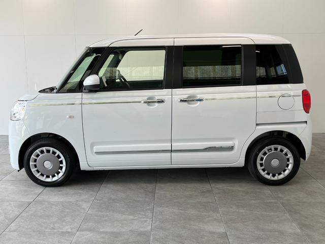 ムーヴキャンバスセオリーＧ　９型ディスプレイオーディオ　届出済未使用車衝突被害軽減ブレーキ　スマアシ　コーナーセンサー　ＬＥＤ　スマートキー　両側電動スライドドア　前席シートヒーター　オートエアコン　９型ディスプレイオーディオ　Ｂｌｕｅｔｏｏｔｈ　バックカメラ（滋賀県）の中古車