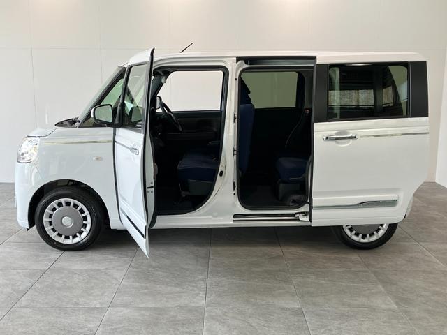 ムーヴキャンバスセオリーＧ　９型ディスプレイオーディオ　届出済未使用車衝突被害軽減ブレーキ　スマアシ　コーナーセンサー　ＬＥＤ　スマートキー　両側電動スライドドア　前席シートヒーター　オートエアコン　９型ディスプレイオーディオ　Ｂｌｕｅｔｏｏｔｈ　バックカメラ（滋賀県）の中古車