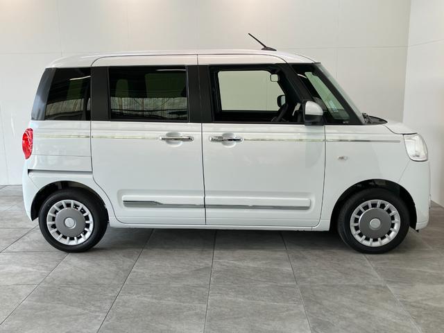 ムーヴキャンバスセオリーＧ　９型ディスプレイオーディオ　届出済未使用車衝突被害軽減ブレーキ　スマアシ　コーナーセンサー　ＬＥＤ　スマートキー　両側電動スライドドア　前席シートヒーター　オートエアコン　９型ディスプレイオーディオ　Ｂｌｕｅｔｏｏｔｈ　バックカメラ（滋賀県）の中古車