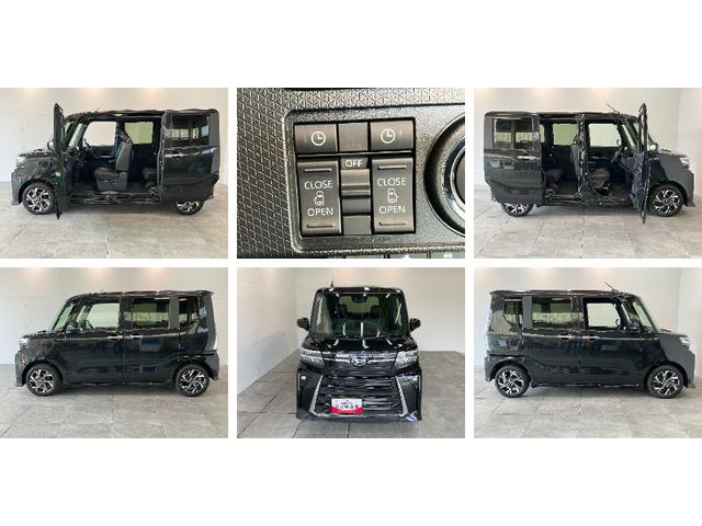 タントカスタムＸ　９型ディスプレイオーディオ　届出済未使用車衝突被害軽減ブレーキ　スマアシ　コーナーセンサー　ＬＥＤ　スマートキー　両側電動スライドドア　前席シートヒーター　９インチディスプレイオーディオ　フルセグ　Ｂｌｕｅｔｏｏｔｈ　ＵＳＢ　バックカメラ（滋賀県）の中古車
