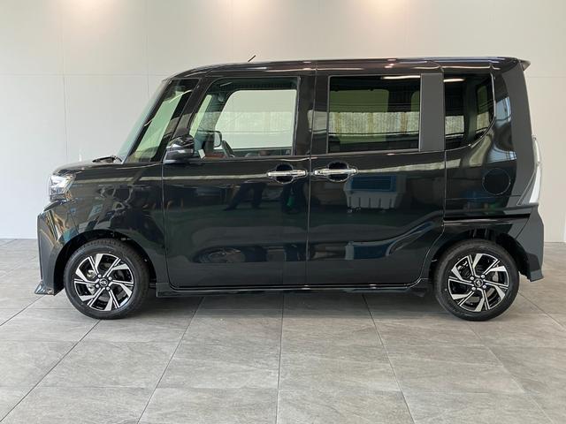 タントカスタムＸ　９型ディスプレイオーディオ　届出済未使用車衝突被害軽減ブレーキ　スマアシ　コーナーセンサー　ＬＥＤ　スマートキー　両側電動スライドドア　前席シートヒーター　９インチディスプレイオーディオ　フルセグ　Ｂｌｕｅｔｏｏｔｈ　ＵＳＢ　バックカメラ（滋賀県）の中古車