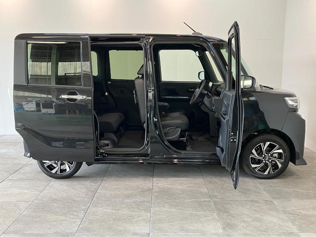 タントカスタムＸ　９型ディスプレイオーディオ　届出済未使用車衝突被害軽減ブレーキ　スマアシ　コーナーセンサー　ＬＥＤ　スマートキー　両側電動スライドドア　前席シートヒーター　９インチディスプレイオーディオ　フルセグ　Ｂｌｕｅｔｏｏｔｈ　ＵＳＢ　バックカメラ（滋賀県）の中古車