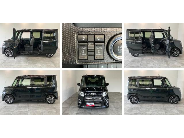 タントカスタムＲＳセレクション　ナビ　Ｂカメラ　車検整備付衝突被害軽減ブレーキ　コーナーセンサー　ＬＥＤ　レーダークルコン　両側電動スライドドア　前席シートヒーター　フルセグナビ　ＤＶＤ　Ｂｌｕｅｔｏｏｔｈ　ＵＳＢ　バックカメラ　ナビ連動前後ドラレコ　ＥＴＣ（滋賀県）の中古車