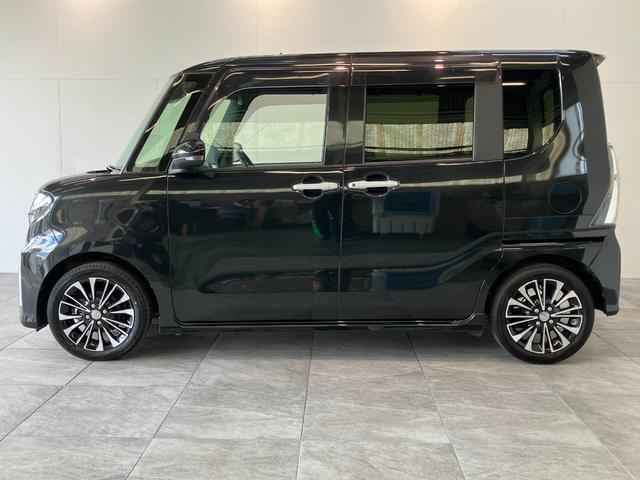 タントカスタムＲＳセレクション　ナビ　Ｂカメラ　車検整備付衝突被害軽減ブレーキ　コーナーセンサー　ＬＥＤ　レーダークルコン　両側電動スライドドア　前席シートヒーター　フルセグナビ　ＤＶＤ　Ｂｌｕｅｔｏｏｔｈ　ＵＳＢ　バックカメラ　ナビ連動前後ドラレコ　ＥＴＣ（滋賀県）の中古車