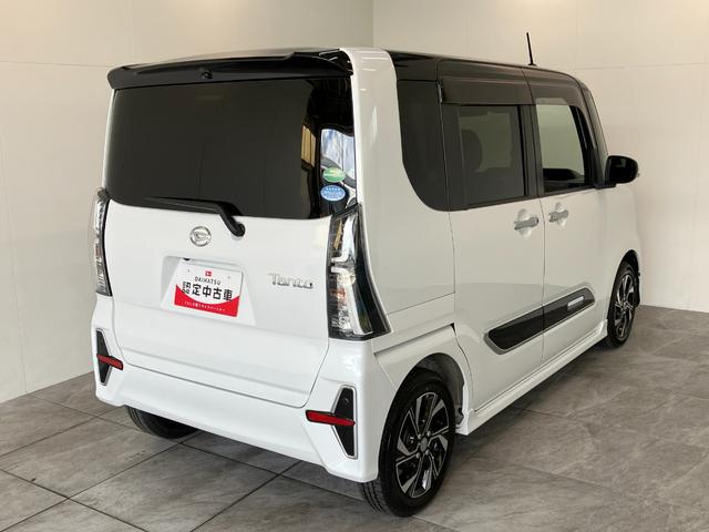 タントカスタムＸセレクション　フルセグナビ　Ｂカメラ　車検整備付衝突被害軽減ブレーキ　コーナーセンサー　フルセグナビ　Ｂｌｕｅｔｏｏｔｈ　ＤＶＤ再生　バックカメラ　前後ドラレコ　両側電動スライドドア　前席シートヒーター　ＬＥＤ　　スマートキー　エコアイドル（滋賀県）の中古車