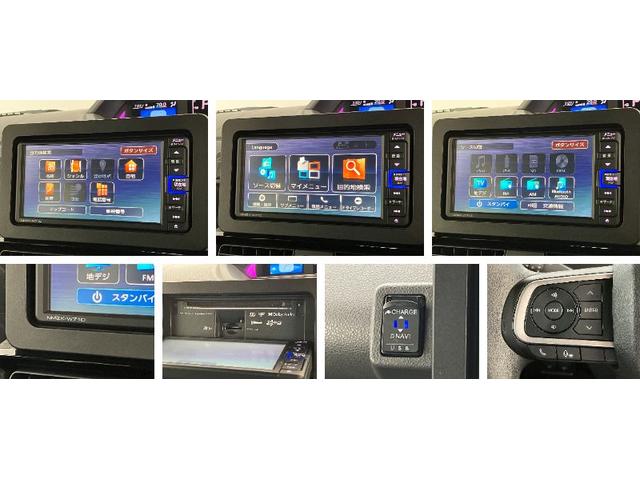 タントカスタムＸセレクション　フルセグナビ　Ｂカメラ　車検整備付衝突被害軽減ブレーキ　コーナーセンサー　フルセグナビ　Ｂｌｕｅｔｏｏｔｈ　ＤＶＤ再生　バックカメラ　前後ドラレコ　両側電動スライドドア　前席シートヒーター　ＬＥＤ　　スマートキー　エコアイドル（滋賀県）の中古車