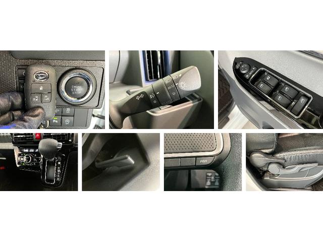 タントカスタムＸセレクション　フルセグナビ　Ｂカメラ　車検整備付衝突被害軽減ブレーキ　コーナーセンサー　フルセグナビ　Ｂｌｕｅｔｏｏｔｈ　ＤＶＤ再生　バックカメラ　前後ドラレコ　両側電動スライドドア　前席シートヒーター　ＬＥＤ　　スマートキー　エコアイドル（滋賀県）の中古車