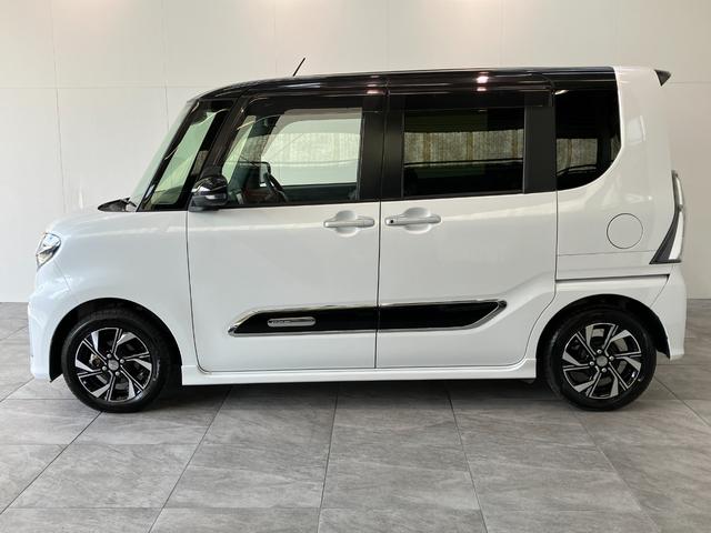 タントカスタムＸセレクション　フルセグナビ　Ｂカメラ　車検整備付衝突被害軽減ブレーキ　コーナーセンサー　フルセグナビ　Ｂｌｕｅｔｏｏｔｈ　ＤＶＤ再生　バックカメラ　前後ドラレコ　両側電動スライドドア　前席シートヒーター　ＬＥＤ　　スマートキー　エコアイドル（滋賀県）の中古車