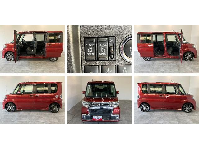 タントカスタムＲＳ　トップエディションＳＡ３　ターボ　８インチナビ衝突被害軽減ブレーキ　ターボ　８インチフルセグナビ　Ｂｌｕｅｔｏｏｔｈ　ＤＶＤ再生　ＣＤ録音　Ｂカメラ　前後ドラレコ　ＥＴＣ　運転席シートヒーター　両側電動スライド　ＬＥＤ　スマートキー　エコアイドル（滋賀県）の中古車
