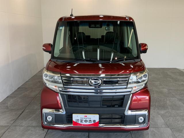 タントカスタムＲＳ　トップエディションＳＡ３　ターボ　８インチナビ衝突被害軽減ブレーキ　ターボ　８インチフルセグナビ　Ｂｌｕｅｔｏｏｔｈ　ＤＶＤ再生　ＣＤ録音　Ｂカメラ　前後ドラレコ　ＥＴＣ　運転席シートヒーター　両側電動スライド　ＬＥＤ　スマートキー　エコアイドル（滋賀県）の中古車
