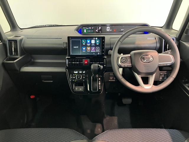 タントカスタムＲＳ　９型ディスプレイオーディオ　届出済未使用車衝突被害軽減ブレーキ　コーナーセンサー　ＬＥＤ　両側電動スライドドア　前席シートヒーター　オートエアコン　　９インチディスプレイオーディオ　Ｂｌｕｅｔｏｏｔｈ　ＵＳＢ　バックカメラ　オートライト（滋賀県）の中古車
