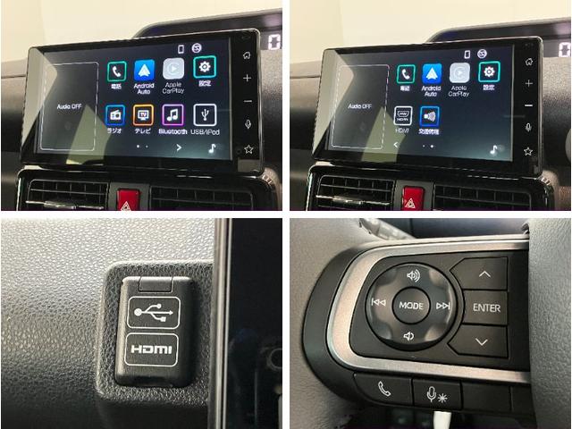 タントカスタムＲＳ　９型ディスプレイオーディオ　届出済未使用車衝突被害軽減ブレーキ　コーナーセンサー　ＬＥＤ　両側電動スライドドア　前席シートヒーター　オートエアコン　　９インチディスプレイオーディオ　Ｂｌｕｅｔｏｏｔｈ　ＵＳＢ　バックカメラ　オートライト（滋賀県）の中古車