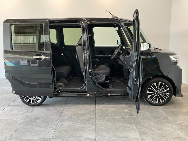 タントカスタムＲＳ　９型ディスプレイオーディオ　届出済未使用車衝突被害軽減ブレーキ　コーナーセンサー　ＬＥＤ　両側電動スライドドア　前席シートヒーター　オートエアコン　　９インチディスプレイオーディオ　Ｂｌｕｅｔｏｏｔｈ　ＵＳＢ　バックカメラ　オートライト（滋賀県）の中古車