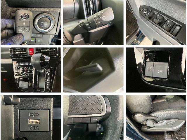 タントカスタムＲＳ　両側電動パワスラ　ＬＥＤ　前席シートヒーター衝突被害軽減ブレーキ　スマアシ　コーナーセンサー　ＬＥＤ　スマートキー　両側電動スライドドア　前席シートヒーター　オートエアコン　ナビ取付時用バックカメラ　ＣＤステレオ　ＥＴＣ　エコアイドル（滋賀県）の中古車