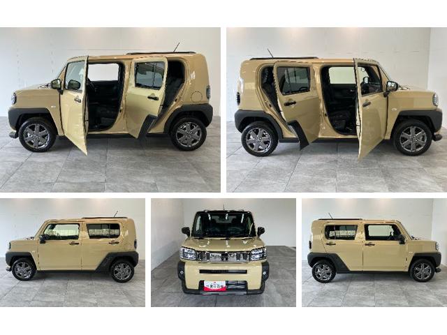 タフトＧ　ダーククロムベンチャー　クルコン　届出済未使用車衝突被害軽減ブレーキ　コーナーセンサー　バックカメラ（ナビ装着時用）　クルーズコントロール　前席シートヒーター　ＬＥＤ　オートライト　スカイフィールトップ　スマートキー　エコアイドル　届出済未使用車（滋賀県）の中古車