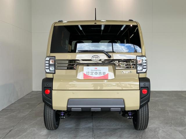 タフトＧ　ダーククロムベンチャー　クルコン　届出済未使用車衝突被害軽減ブレーキ　コーナーセンサー　バックカメラ（ナビ装着時用）　クルーズコントロール　前席シートヒーター　ＬＥＤ　オートライト　スカイフィールトップ　スマートキー　エコアイドル　届出済未使用車（滋賀県）の中古車