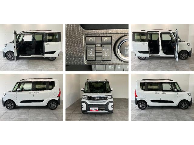 タントファンクロス ディスプレイオーディオ 両側電動スライドドア衝突被害軽減ブレーキ スマアシ コーナーセンサー ディスプレイオーディオ バックカメラ 両側電動スライドドア 前席シートヒーター LED オートライト スマートキー エコアイドル 車検整備付(滋賀県)の中古車