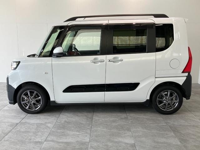 タントファンクロス ディスプレイオーディオ 両側電動スライドドア衝突被害軽減ブレーキ スマアシ コーナーセンサー ディスプレイオーディオ バックカメラ 両側電動スライドドア 前席シートヒーター LED オートライト スマートキー エコアイドル 車検整備付(滋賀県)の中古車