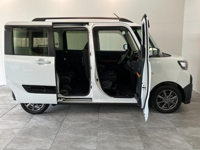 タントファンクロス ディスプレイオーディオ 両側電動スライドドア衝突被害軽減ブレーキ スマアシ コーナーセンサー ディスプレイオーディオ バックカメラ 両側電動スライドドア 前席シートヒーター LED オートライト スマートキー エコアイドル 車検整備付(滋賀県)の中古車