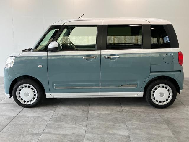 ムーヴキャンバスストライプスＧ　９型ディスプレイオーディオ　届出済未使用車衝突被害軽減ブレーキ　スマアシ　コーナーセンサー　ＬＥＤ　スマートキー　両側電動スライドドア　前席シートヒーター　９インチディスプレイオーディオ　フルセグ　Ｂｌｕｅｔｏｏｔｈ　バックカメラ（滋賀県）の中古車