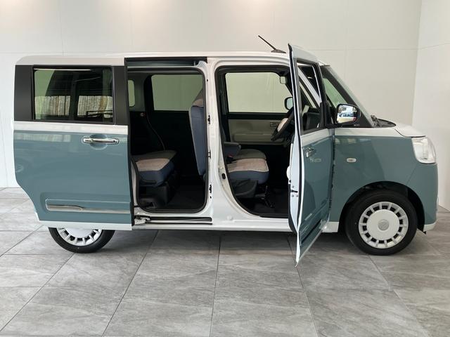 ムーヴキャンバスストライプスＧ　９型ディスプレイオーディオ　届出済未使用車衝突被害軽減ブレーキ　スマアシ　コーナーセンサー　ＬＥＤ　スマートキー　両側電動スライドドア　前席シートヒーター　９インチディスプレイオーディオ　フルセグ　Ｂｌｕｅｔｏｏｔｈ　バックカメラ（滋賀県）の中古車