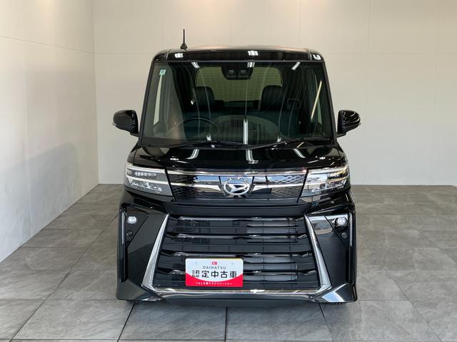 タントカスタムＸ　両側電動スライドドア　ＬＥＤ　届出済未使用車衝突被害軽減ブレーキ　コーナーセンサー　バックカメラ（ナビ装着時用）　両側電動スライドドア　前席シートヒーター　電動パーキングブレーキ　ＬＥＤ　オートライト　オートエアコン　スマートキー　エコアイドル（滋賀県）の中古車