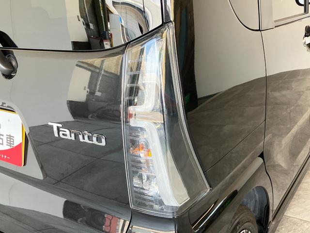 タントカスタムＸ　両側電動スライドドア　ＬＥＤ　届出済未使用車衝突被害軽減ブレーキ　コーナーセンサー　バックカメラ（ナビ装着時用）　両側電動スライドドア　前席シートヒーター　電動パーキングブレーキ　ＬＥＤ　オートライト　オートエアコン　スマートキー　エコアイドル（滋賀県）の中古車