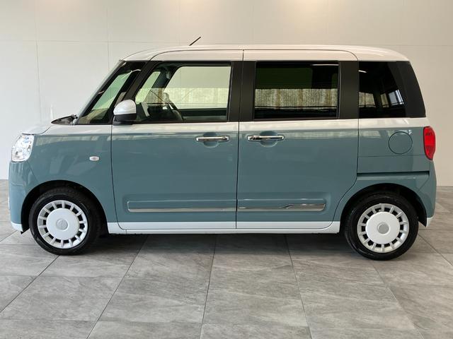 ムーヴキャンバスストライプスＧターボ　９型ディスプレイオーディオ　Ｂカメラ衝突被害軽減ブレーキ　コーナーセンサー　ＬＥＤ　スマートキー　両側電動スライド　レーダークルコン　前席シートヒーター　９型ディスプレイオーディオ　フルセグ　Ｂｌｕｅｔｏｏｔｈ　ＵＳＢ　バックカメラ（滋賀県）の中古車